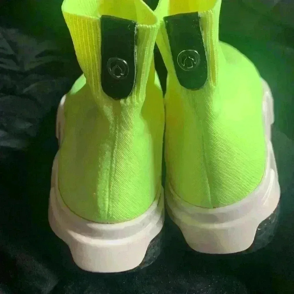 Neon wishbone sneakers  size 4.5 - Picture 2 of 3